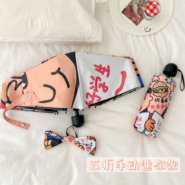 Ladies innovative folding umbrella with unique graphic design Stornfield