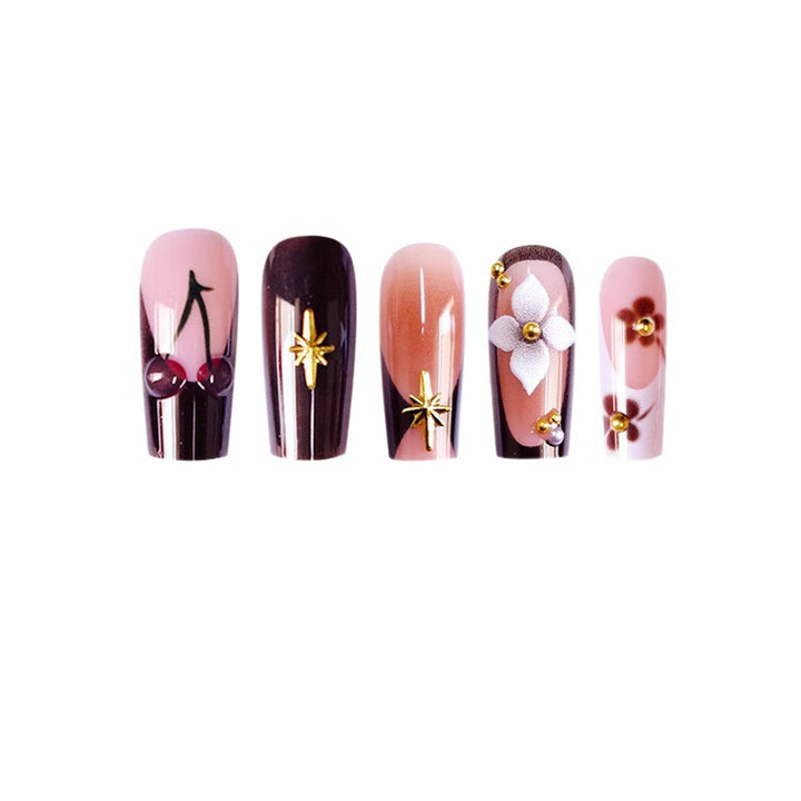 Decorative Long Acrylic Nail Art Stornfield