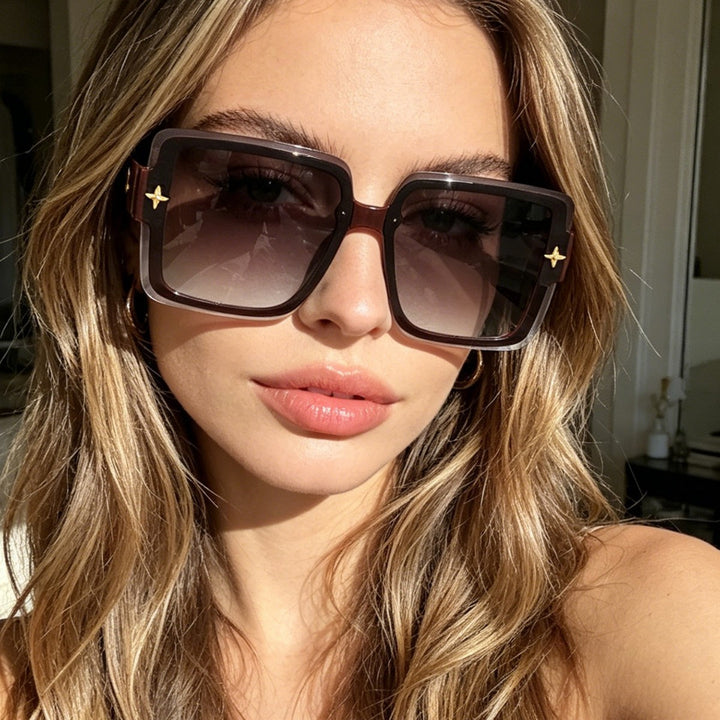 Women's fashionable square sunglasses with elegant frame Stornfield