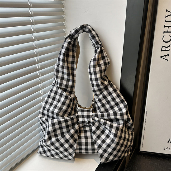 Bow Accent Fabric Tote Bag Stornfield