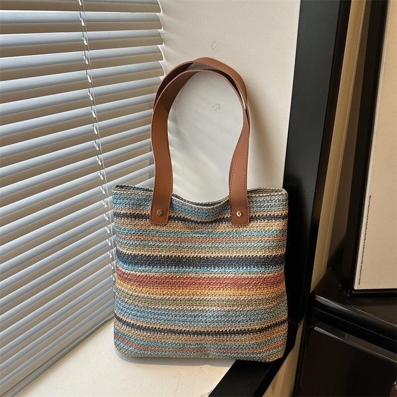 WoColorful Woven Tote Bag Stornfield