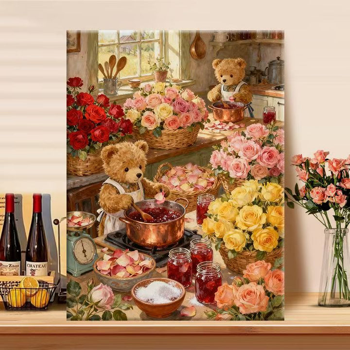 Charming Bear-Themed Kitchen Art Print Stornfield