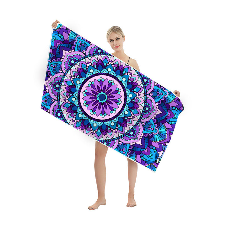 Multifunctional beach towel in creative mandala design Stornfield