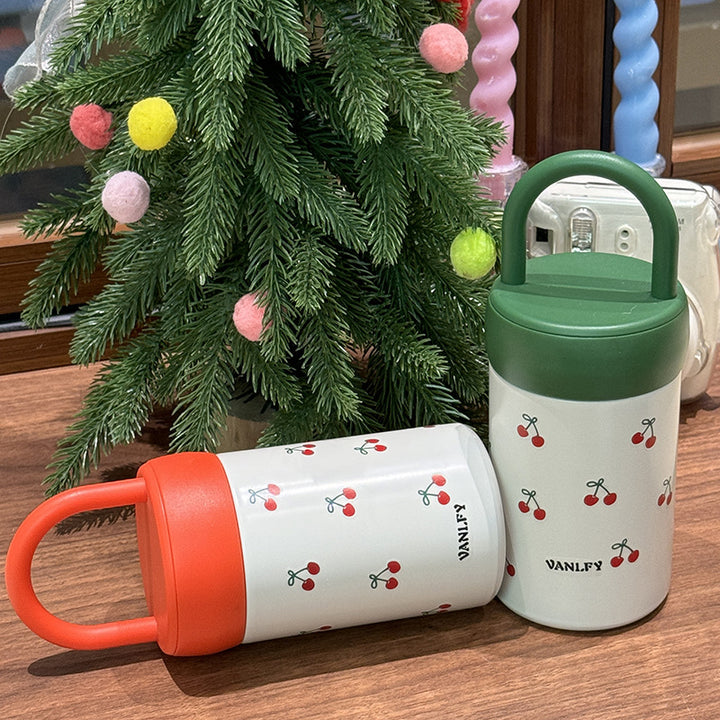 Women's Insulated Drinking Cup with Fruity Cherry Design Stornfield