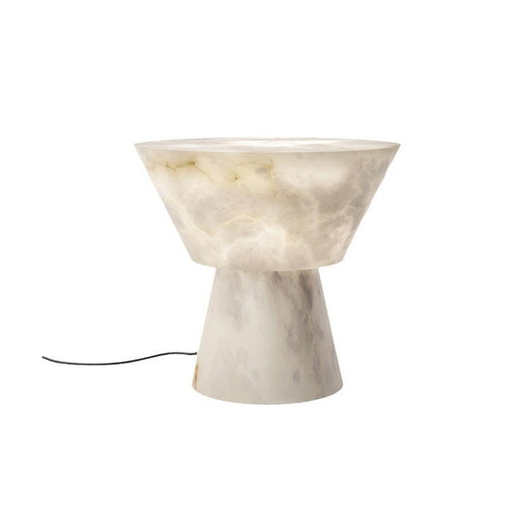 Sculptural Marble Accent Table Lamp