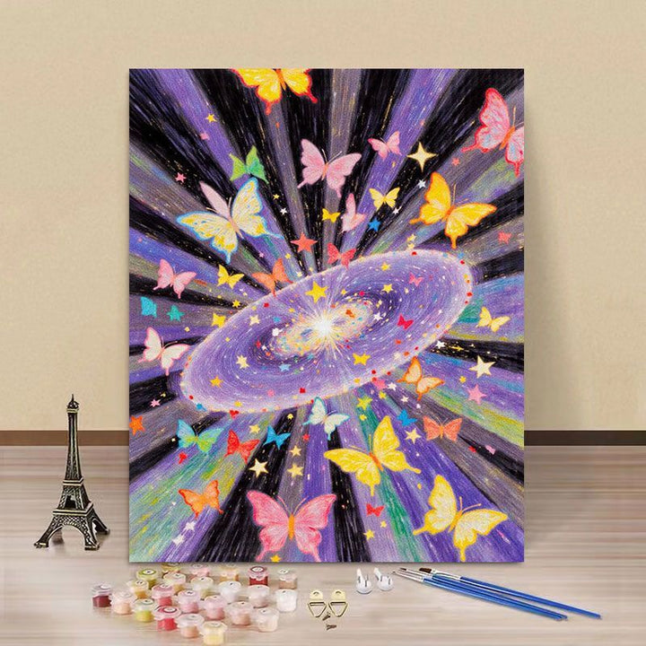 Butterfly-Themed Paint by Numbers Canvas Art Kit Stornfield