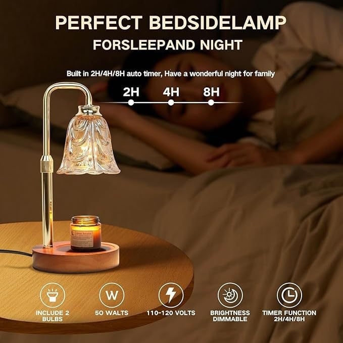 Vintage Glass Table Lamp