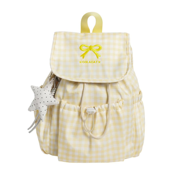 Cute Gingham Print Backpack Stornfield