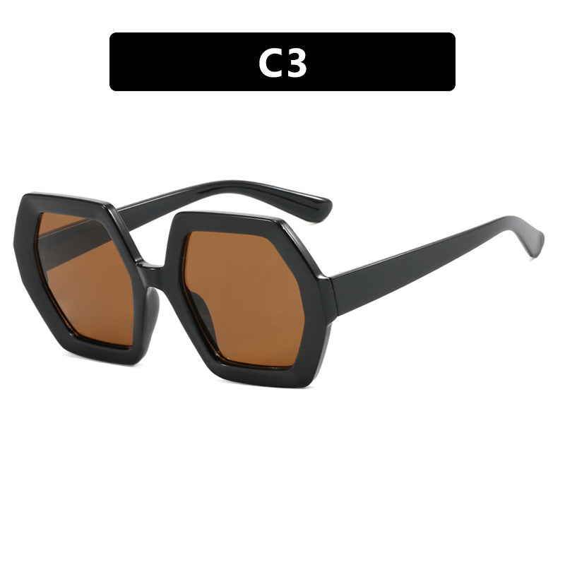 Women innovative hexagonal sunglasses Stornfield