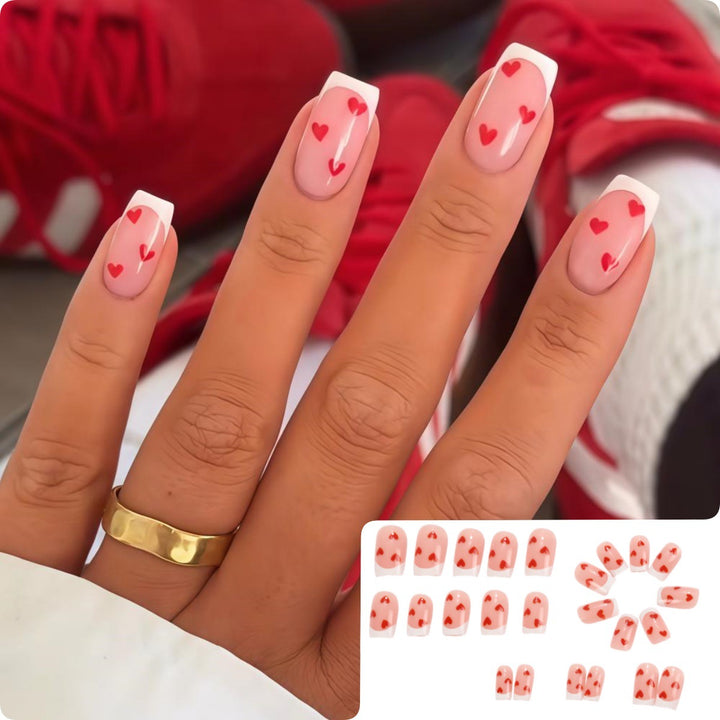 Artistic Heart Motif Art Nails Stornfield