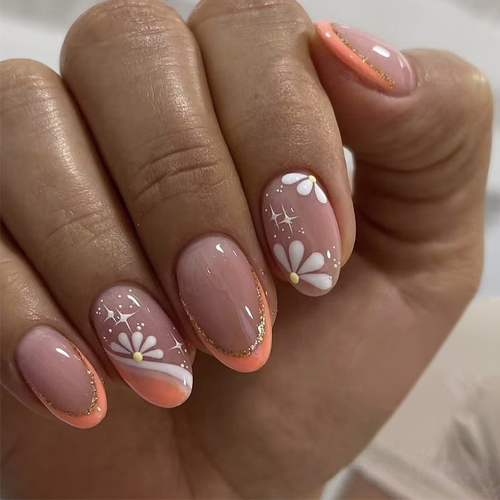 Elegant Floral Design Nail Art Stornfield