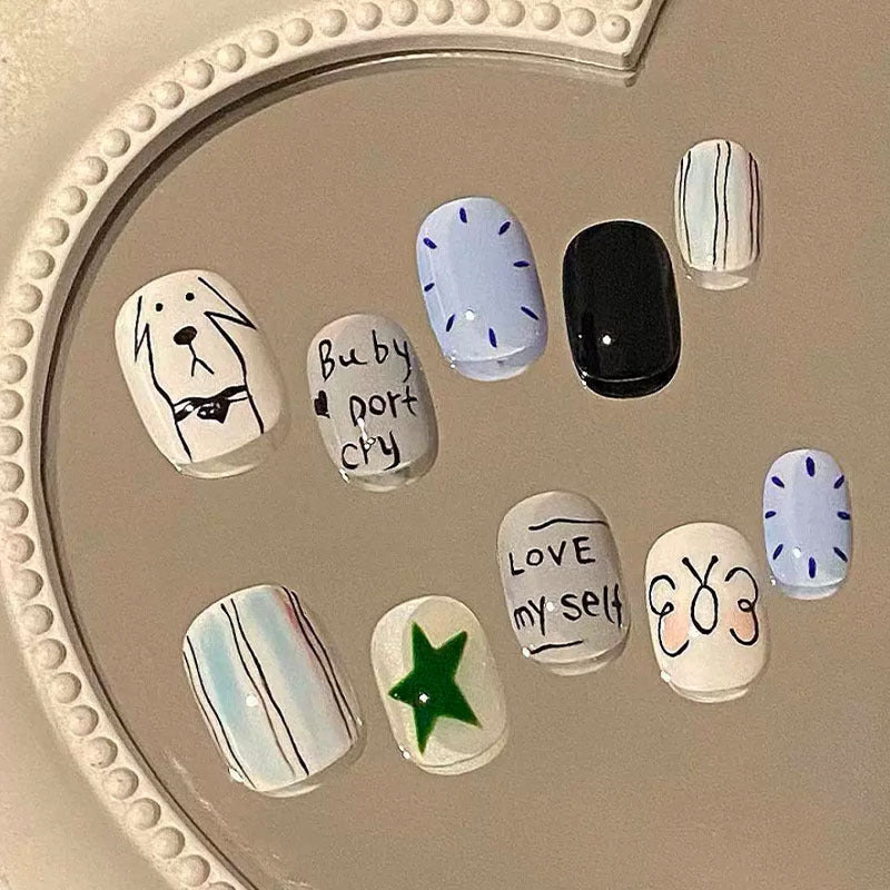 Playful Artistic Nail Art Design Set Stornfield