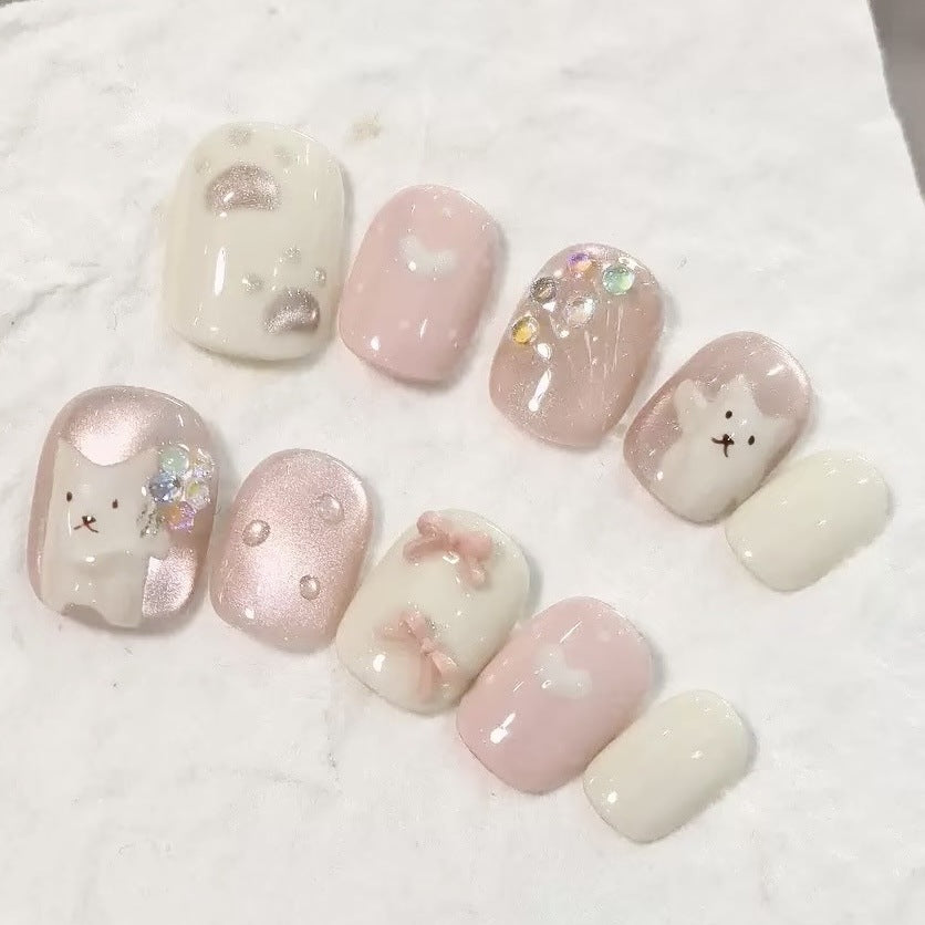 Cute Character-Themed Press-On Nail Set 1790745682