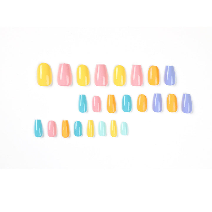 Artificial nail art with colorful designs Stornfield