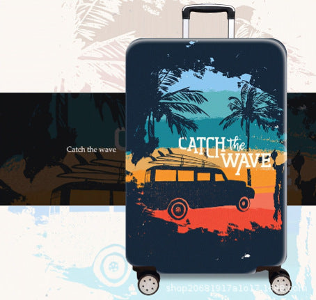 Women's Hard Shell Suitcase with Gorgeous Sunset Design Stornfield