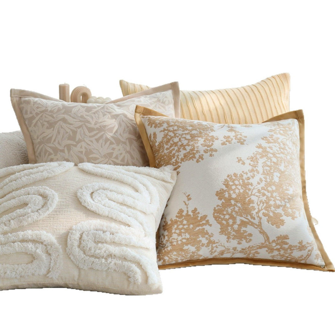 High-quality decorative pillow with elegant leaf pattern