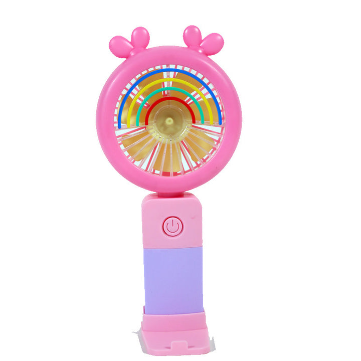 Unisex Portable Hand Fan with Colorful LED Light Effects Stornfield