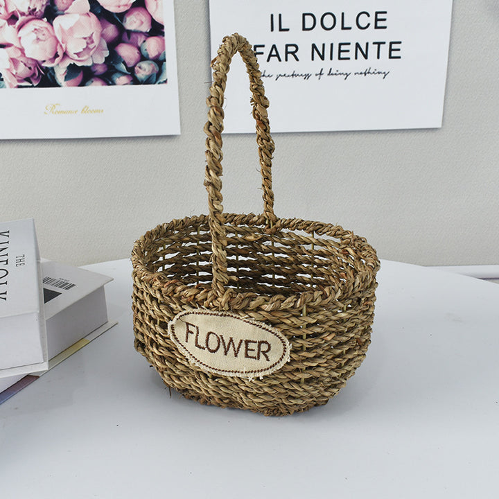 Handwoven Decorative Flower Basket Stornfield