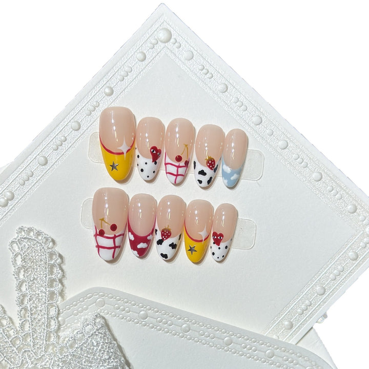 Creative Fruit-Themed Press-On Nail Set Stornfield