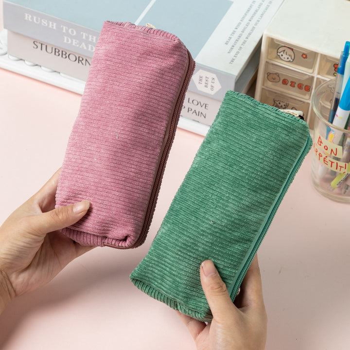 Textured Corduroy Pencil Case Stornfield