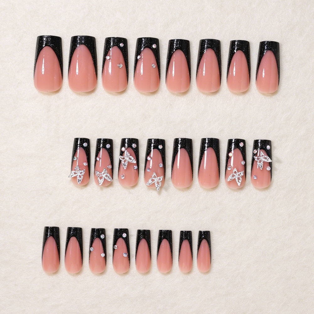 Butterfly Accented Press-On Nail Art Set Stornfield