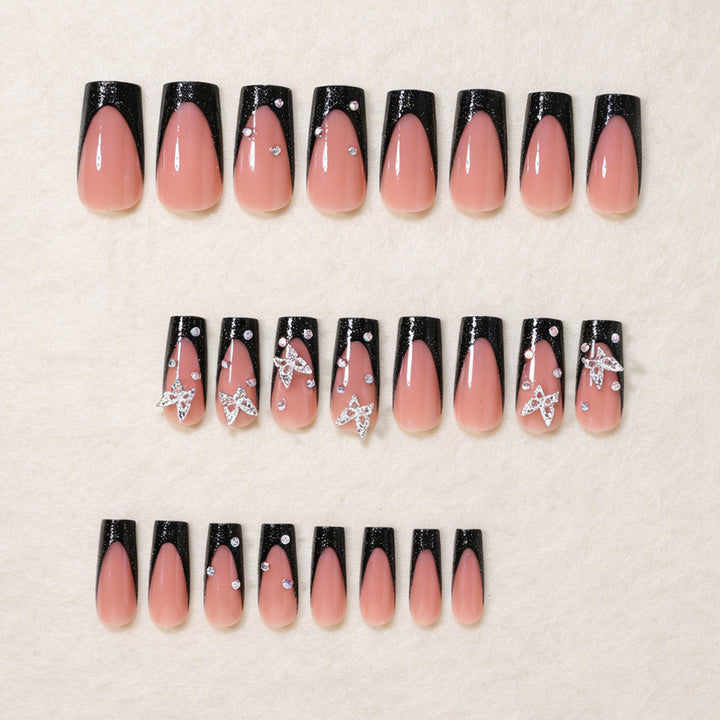 Butterfly Accented Press-On Nail Art Set Stornfield