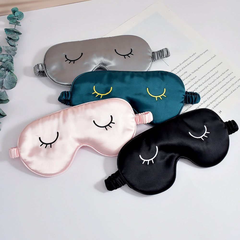 Unisex nan silky-soft eye mask with ergonomic contour and adjustable elastic band Stornfield