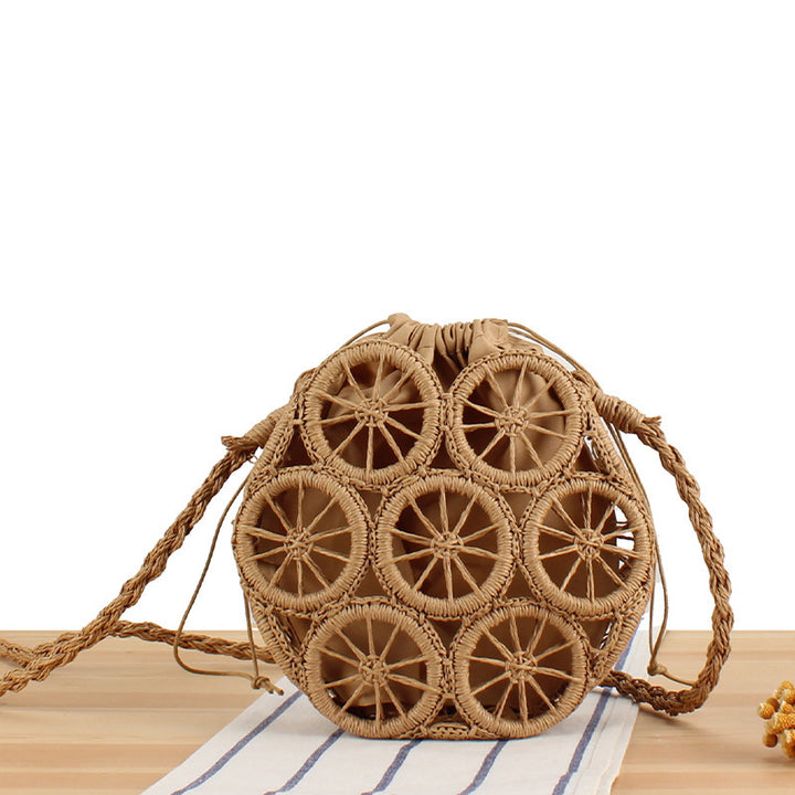 Round Bast Crossbody Bag with Unique Structural Design Stornfield