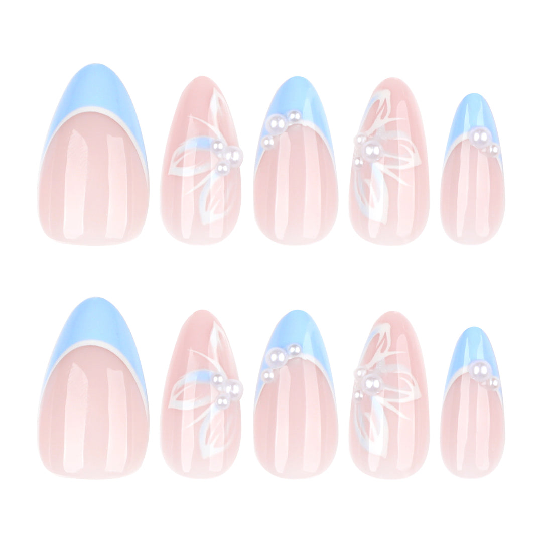 Elegant artificial nails with floral accents and glamorous design Stornfield