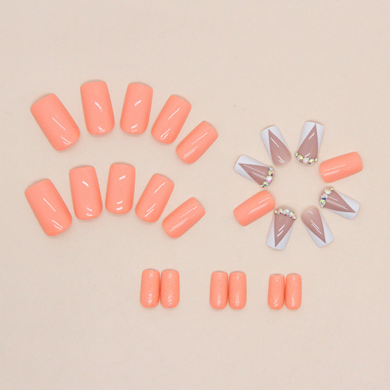 Elegant Crystal-Studded Press-On Nail Tips Stornfield