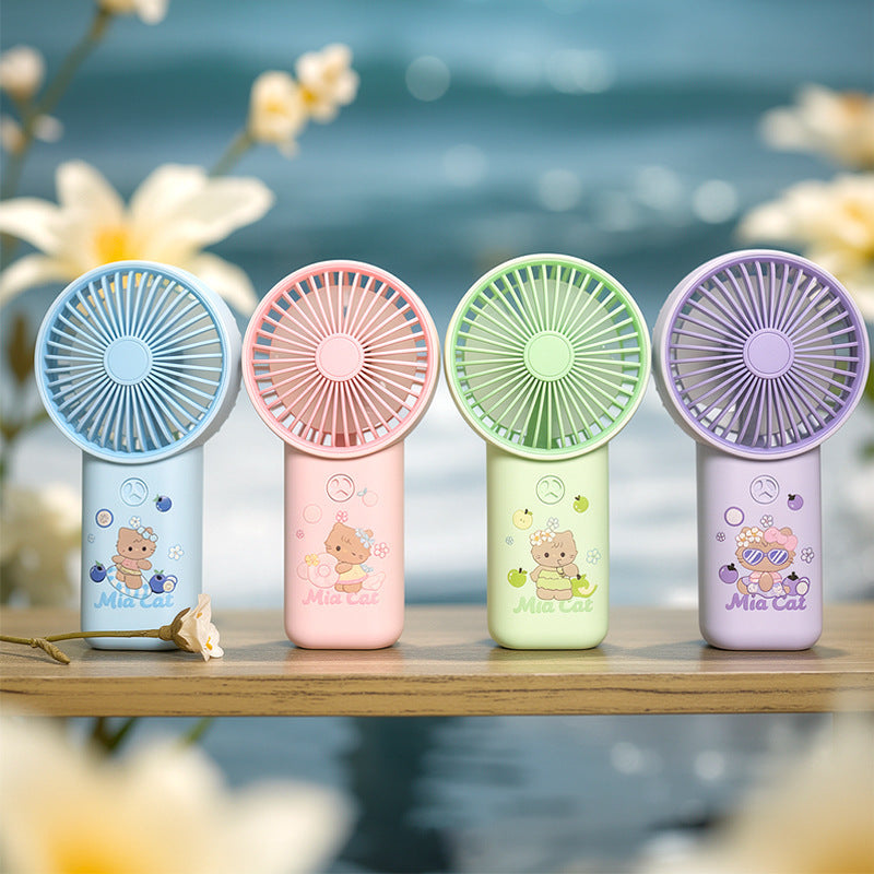 Ladies portable handheld fan with cute animal design Stornfield