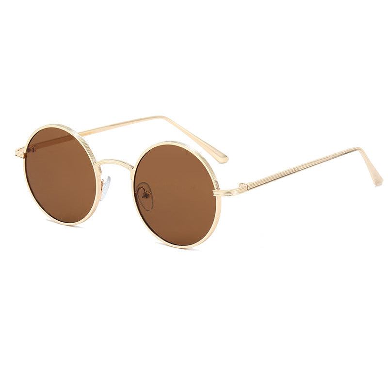 Ladies fashionable glasses with round lenses and fine metal frame Stornfield