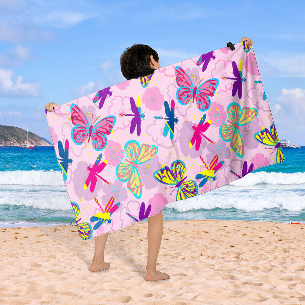Beach blanket with colorful cupcake design Stornfield