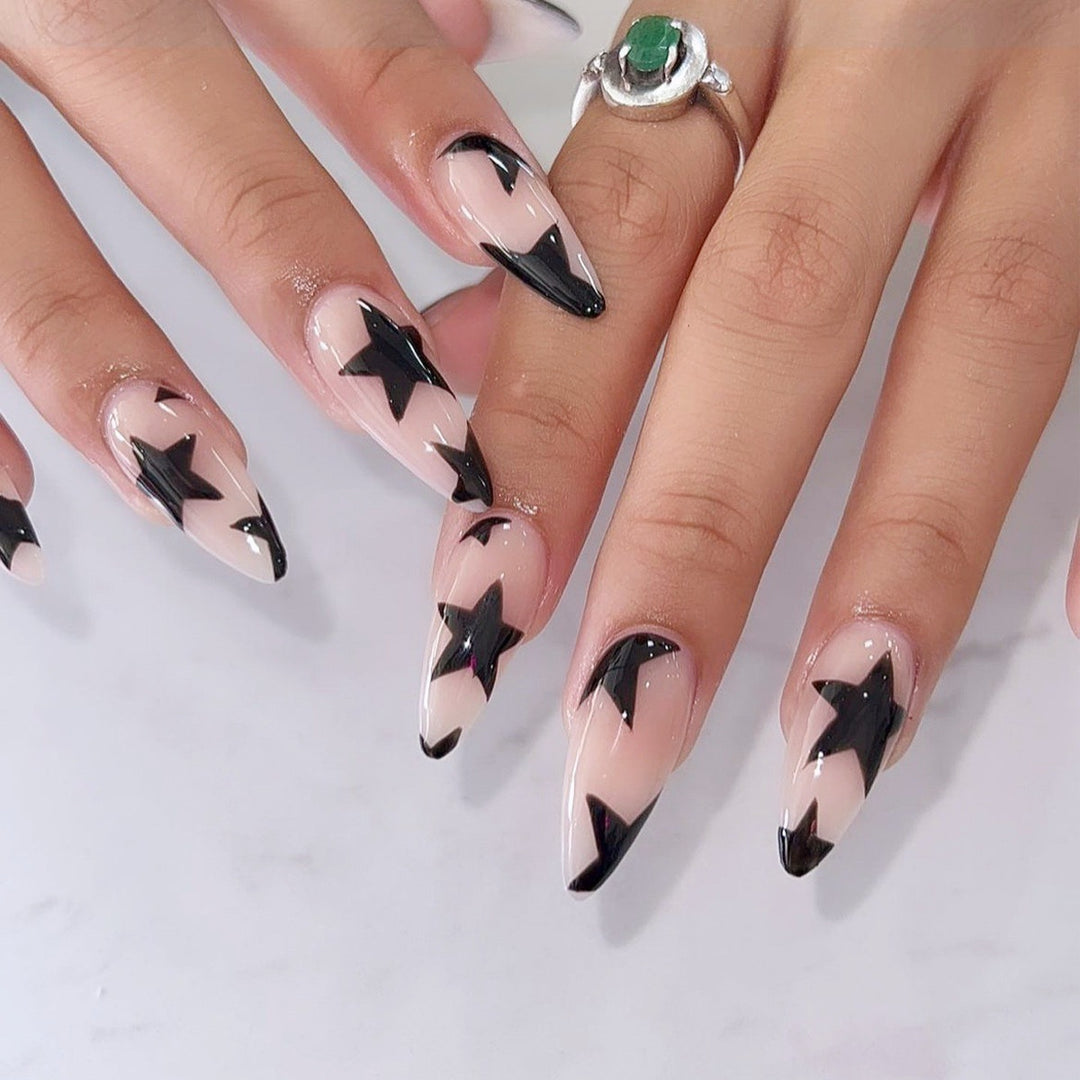 Creative nail tips with star motif Stornfield