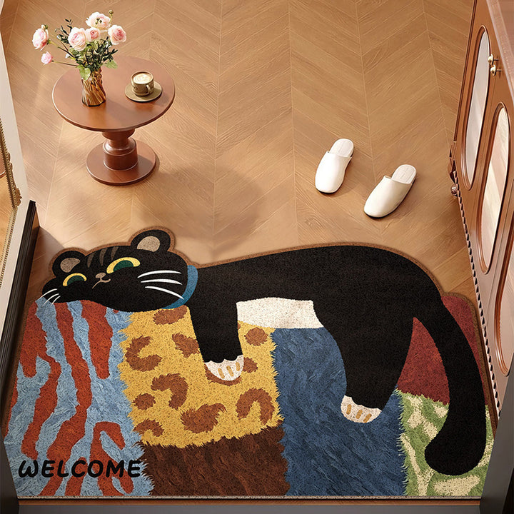 Playful Cat-Themed Area Rug