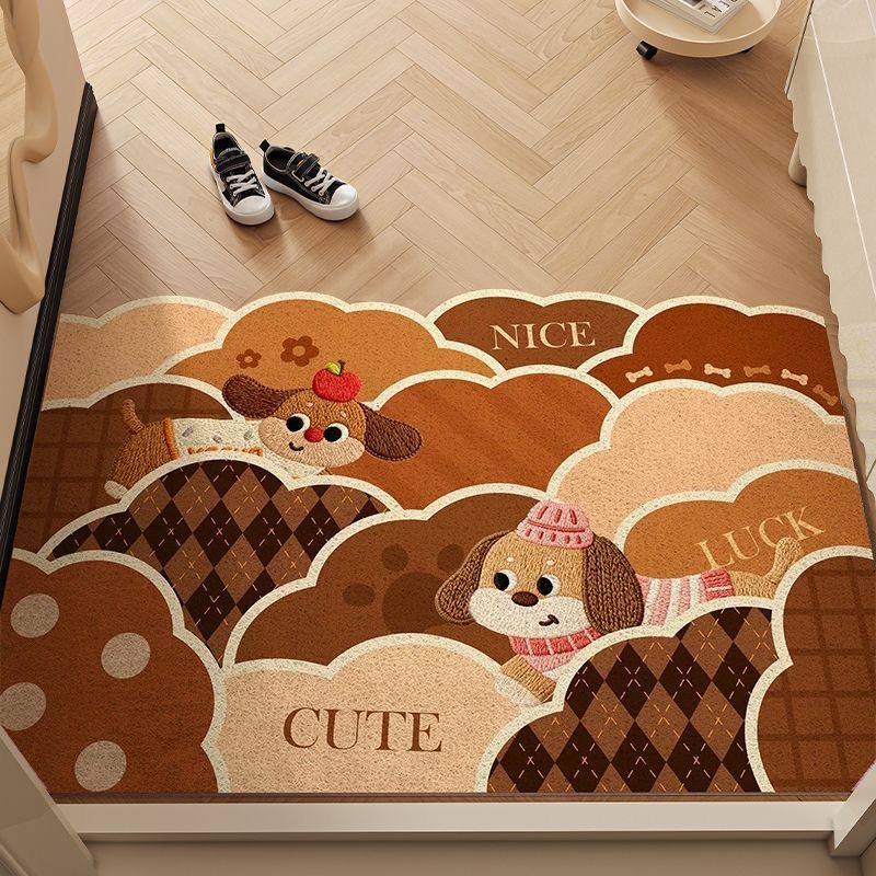 Playful Dog-Themed Doormat