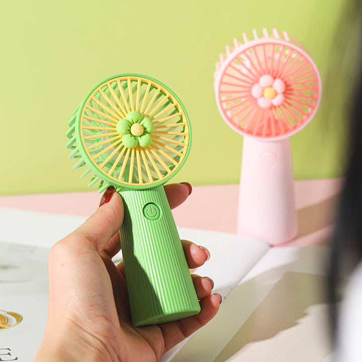 Flower-Themed Handheld Cooling Fan Stornfield