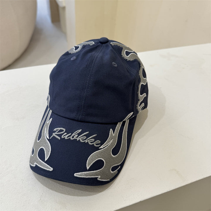 Men's Graphic Flame-Embroidered Baseball Cap Stornfield