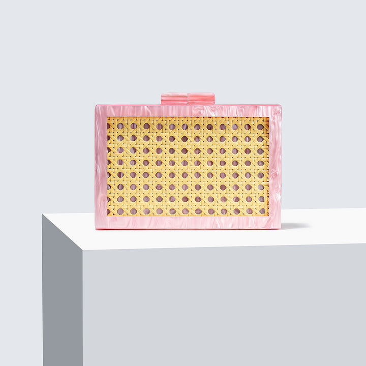 Sculptural Pearl-Embellished Handbag