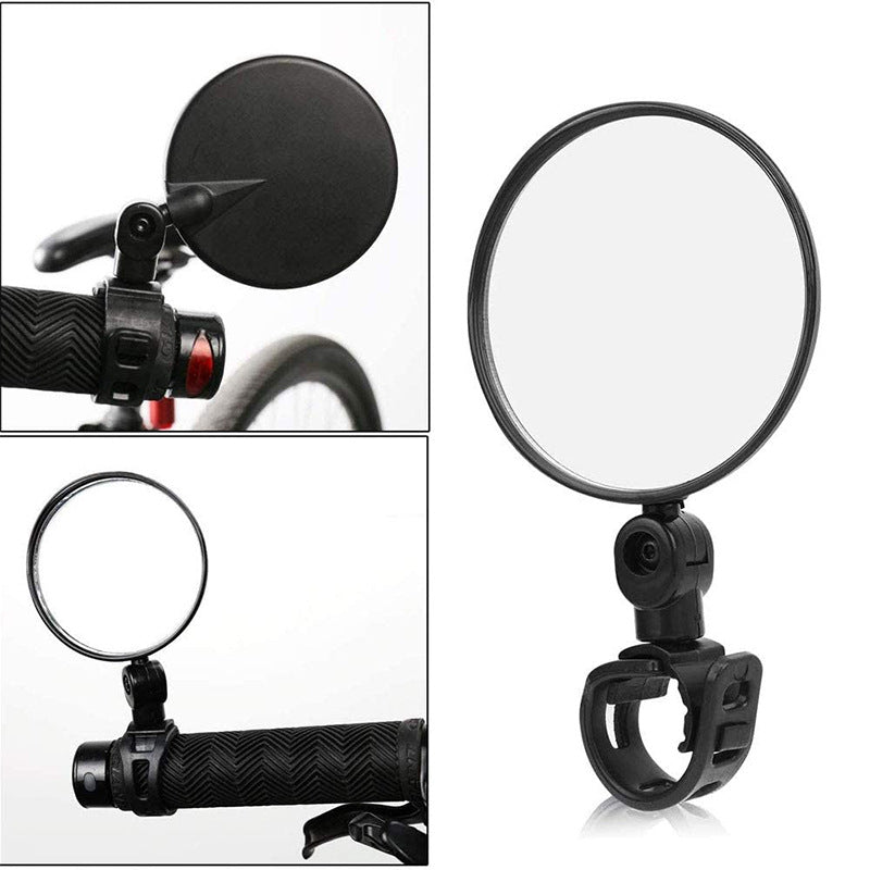adjustable convex handlebar safety mirror with universal clamp for road and mountain bikes Stornfield