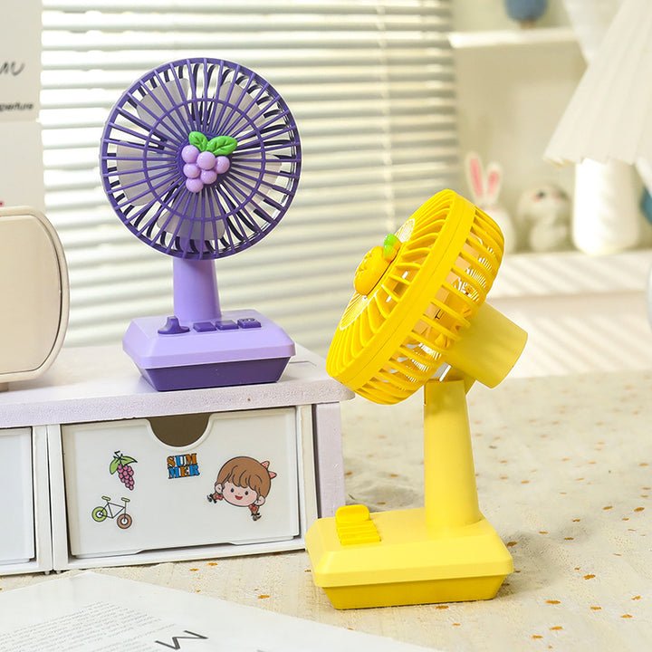 Ladies portable USB table fan in cheerful pineapple design Stornfield