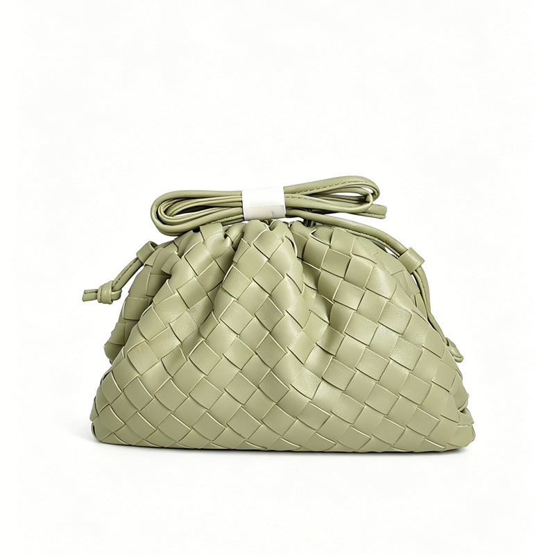 Elegant Woven Leather Bucket Bag Stornfield