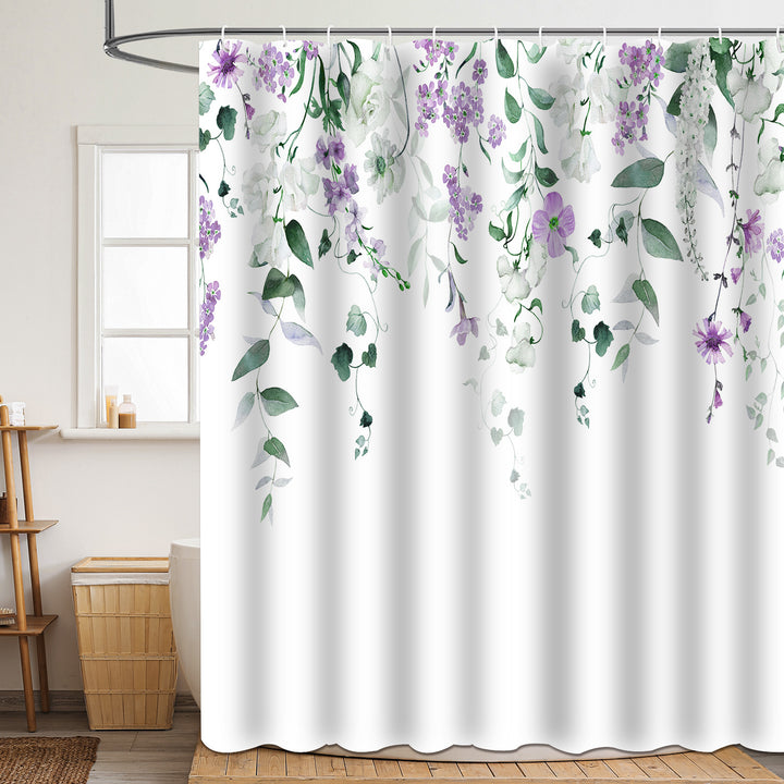 Floral Patterned Bathroom Shower Curtain Stornfield