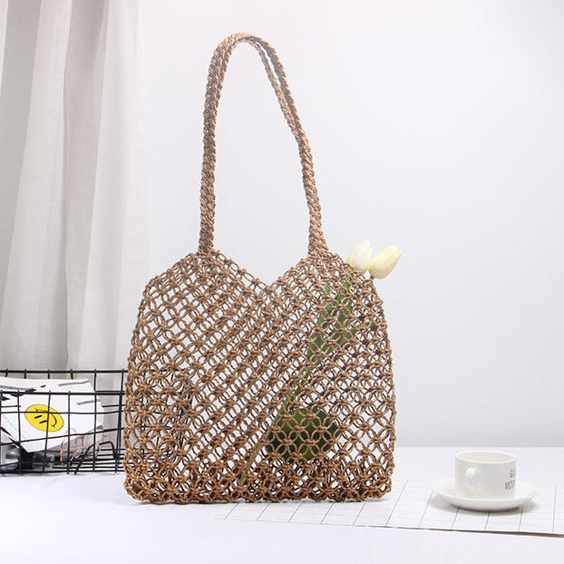 Structured Rattan Tote Bag Stornfield