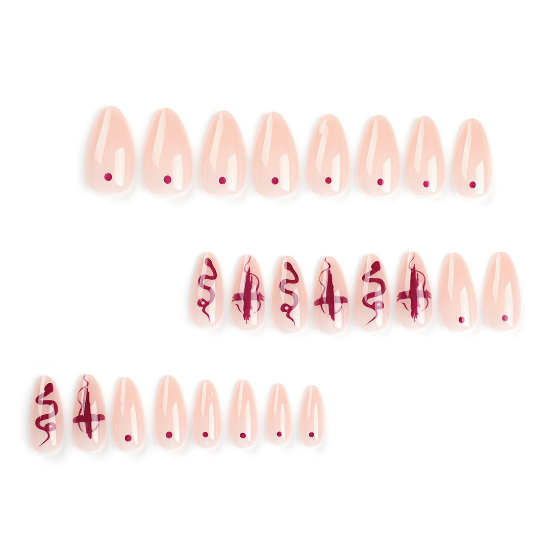 Artful nail extensions with unique design Stornfield