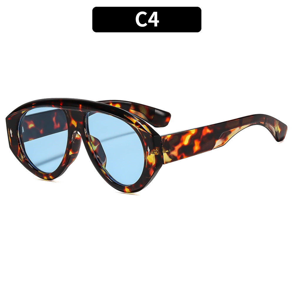 Stylish Clear Lens Sunglasses