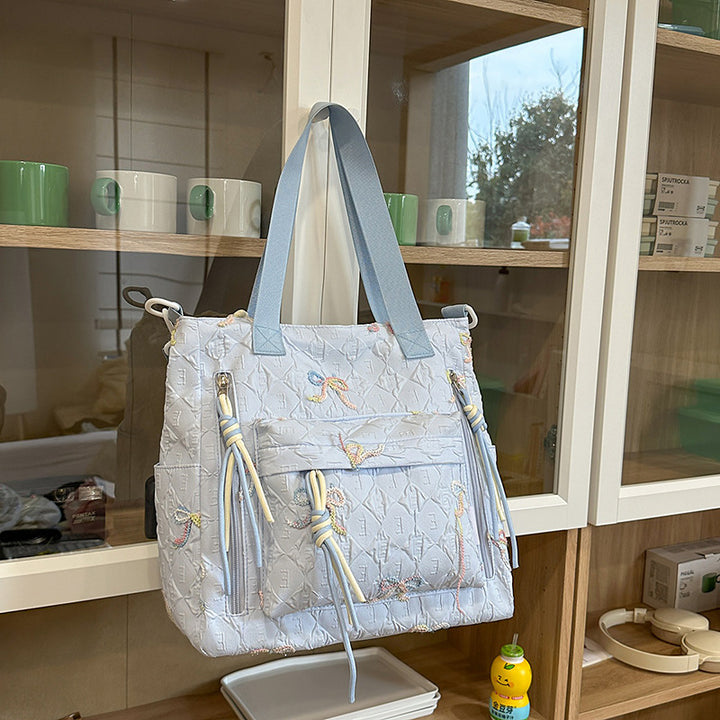 Quilted Bow-Detail Fashion Backpack Stornfield