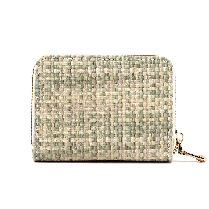 ven Texture Zip-Around Wallet