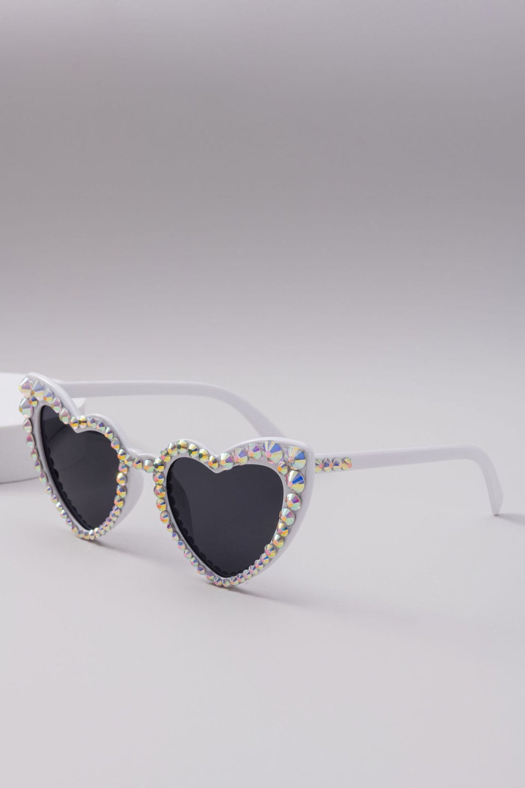 Women's Heart-Shaped Sparkle Sunglasses Stornfield