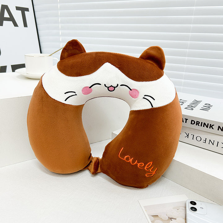 Women's Neck Support Pillow with Playful Design Stornfield